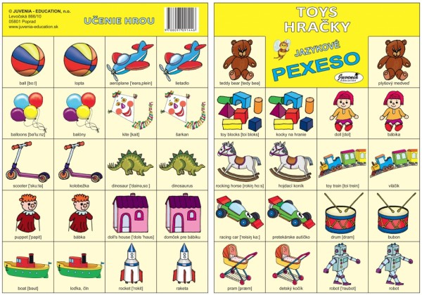 Busy Bee Jazykové pexeso Toys Hračky