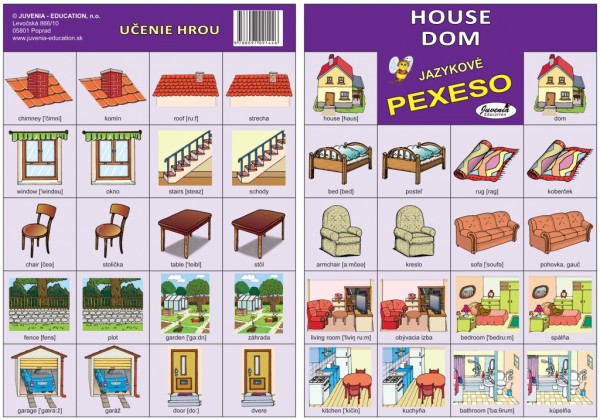 Jazykové pexeso House Dom Busy  Bee