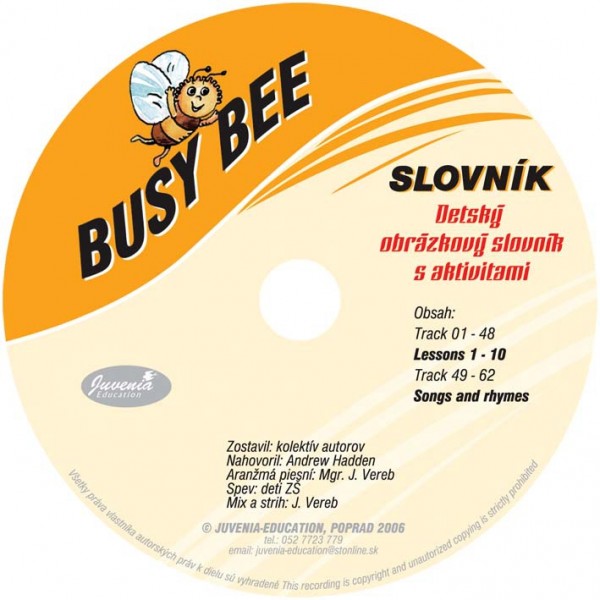 Busy Bee Detský obrázk. slov. s aktivitami  CD