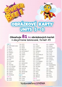 Super Bee 1 Obrázkové karty Units 1-4, 5-8